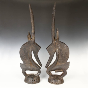 Chiwara or Antelope Headdress Pair