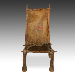 Chair with Cowhide Seat & Back