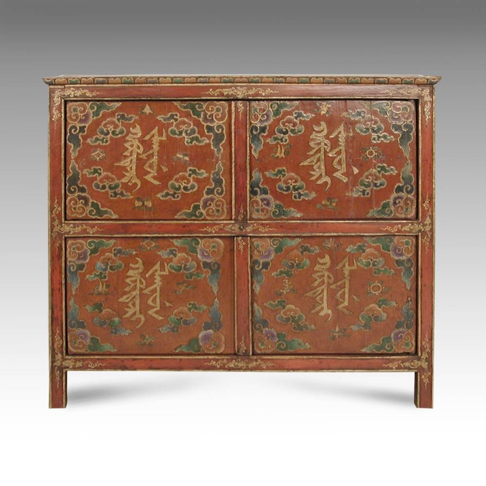 Painted Temple Cabinets of Tibetan Monasteries