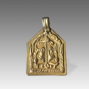 Plaque Amulet Depicting Vishnupadaka