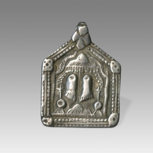 Plaque Amulet Depicting Vishnupadaka Chhatri