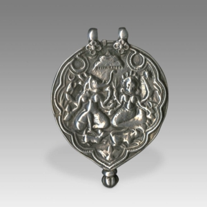 Plaque Amulet Depicting Ganesh and Lakshmi