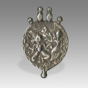 Plaque Amulet Depicting Ganesh and Lakshmi