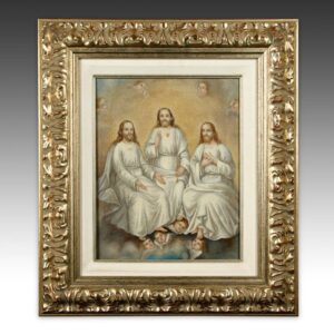 Mexican Colonial Religious Scene, Framed