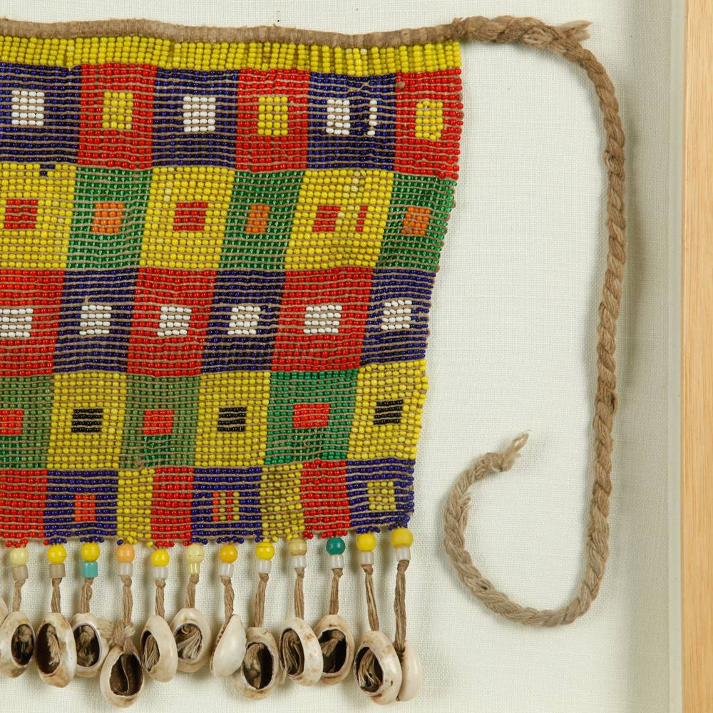 Kirdi Pikuran Cache Sexe or Fertility Apron, Framed - Image 3