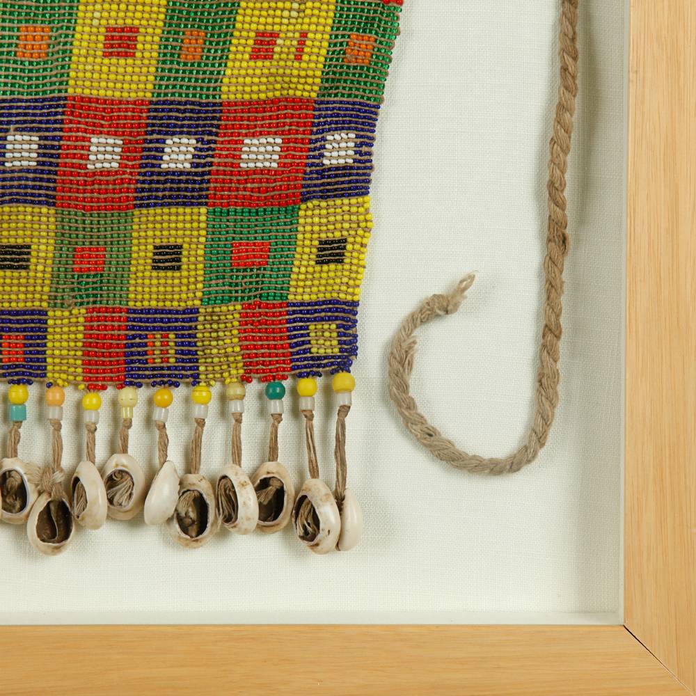 Kirdi Pikuran Cache Sexe or Fertility Apron, Framed - Image 4