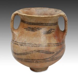 Chinese Neolithic Vessel with Loop Handles