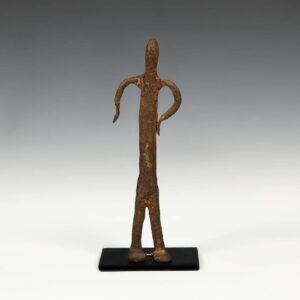 Dogon Forged Iron Standing Figure, Based