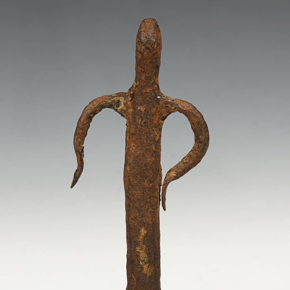 Dogon Forged Iron Standing Figure, Based - Image 4