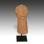 Bura Figurative Vessel Top, Based, Bura People, Niger