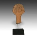 Bura Figurative Vessel Top, Based, Bura People, Niger