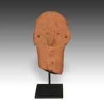 Bura Figurative Vessel Top, Based, Bura People, Niger