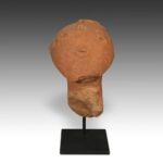 Bura Figurative Vessel Top, Based, Bura People, Niger