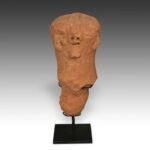 Bura Figurative Vessel Top, Based, Bura People, Niger