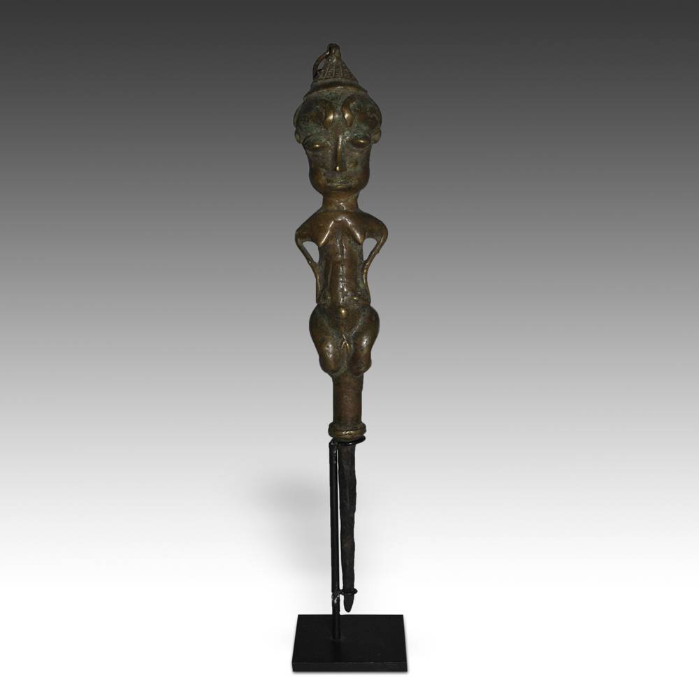 Yoruba Ogboni Ceremonial Staff, Based