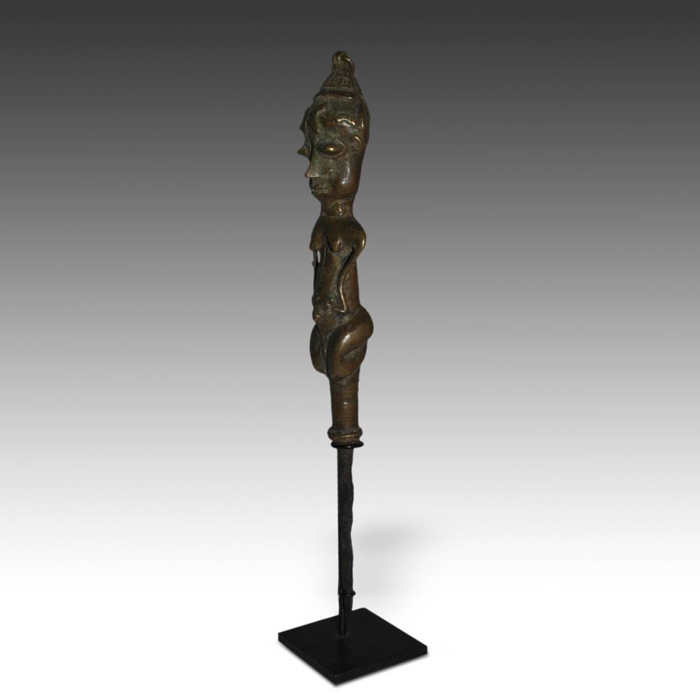 Yoruba Ogboni Ceremonial Staff, Based - Image 4