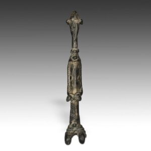 Bambara Figure of Seated Man with Bound Hands