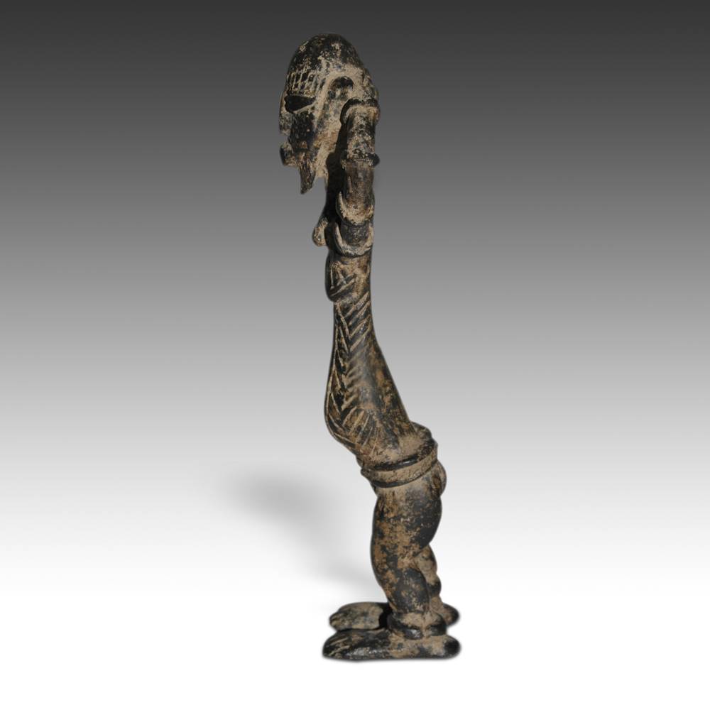 Senufo Standing Female Figure with Hands on Head - Image 2