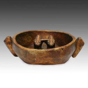 Ceremonial Libation Bowl with Yunta (Yoked Oxen) or T'inka Bowl