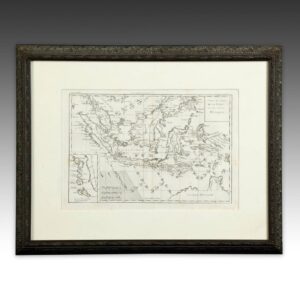 French Map, Framed