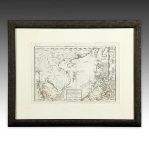 French Map, Framed