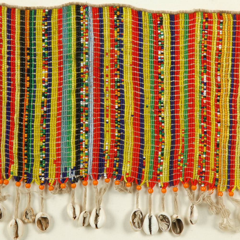 Kirdi Pikuran Cache Sexe or Fertility Apron, Framed - Image 2