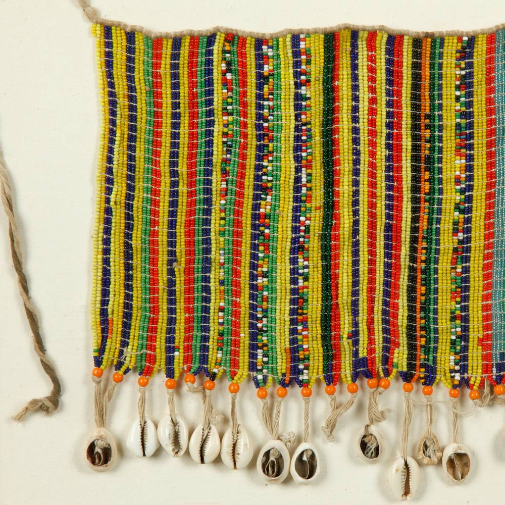 Kirdi Pikuran Cache Sexe or Fertility Apron, Framed - Image 3