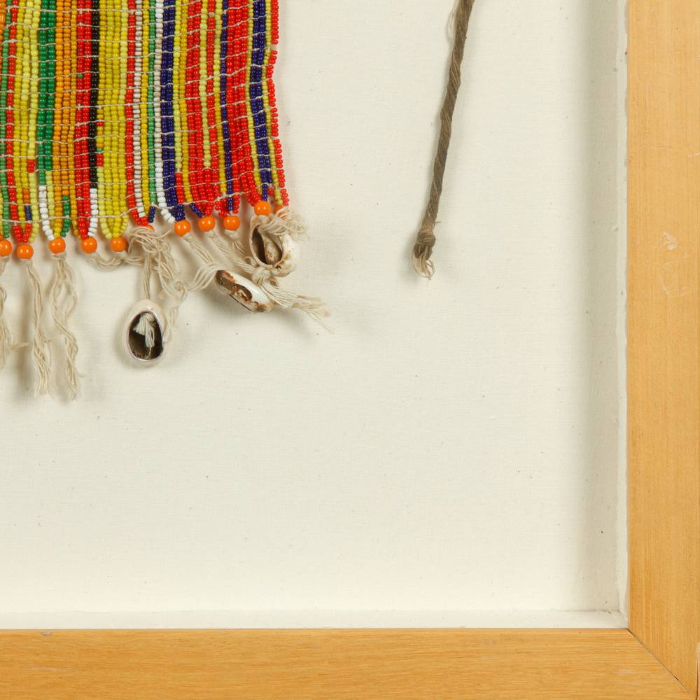 Kirdi Pikuran Cache Sexe or Fertility Apron, Framed - Image 5