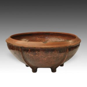 Burmese Ribbed Bowl with 4 Feet