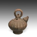 Indian Cylindrical Vessel with Loop Handles, India