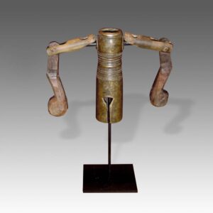 Thai Temple Bell with Articulated Strikers, Based