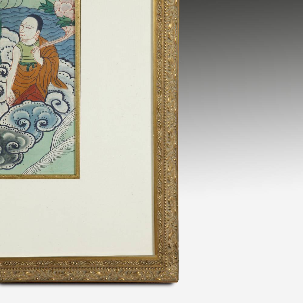 Tibetan Thangka or Devotional Painting, Framed - Image 5