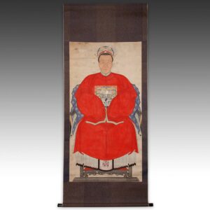 Chinese Ancestor Portrait Scroll