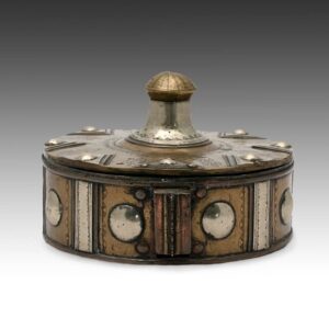 Tuareg Cylindrical Treasury Box with Key
