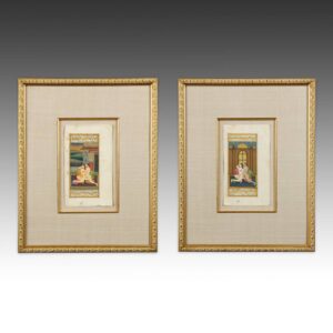 Indian Erotic Drawing, Framed