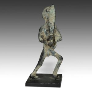 Dogon Bronze Warrior Figure, Based