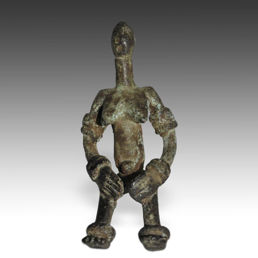 Dogon Iron Seated Figure