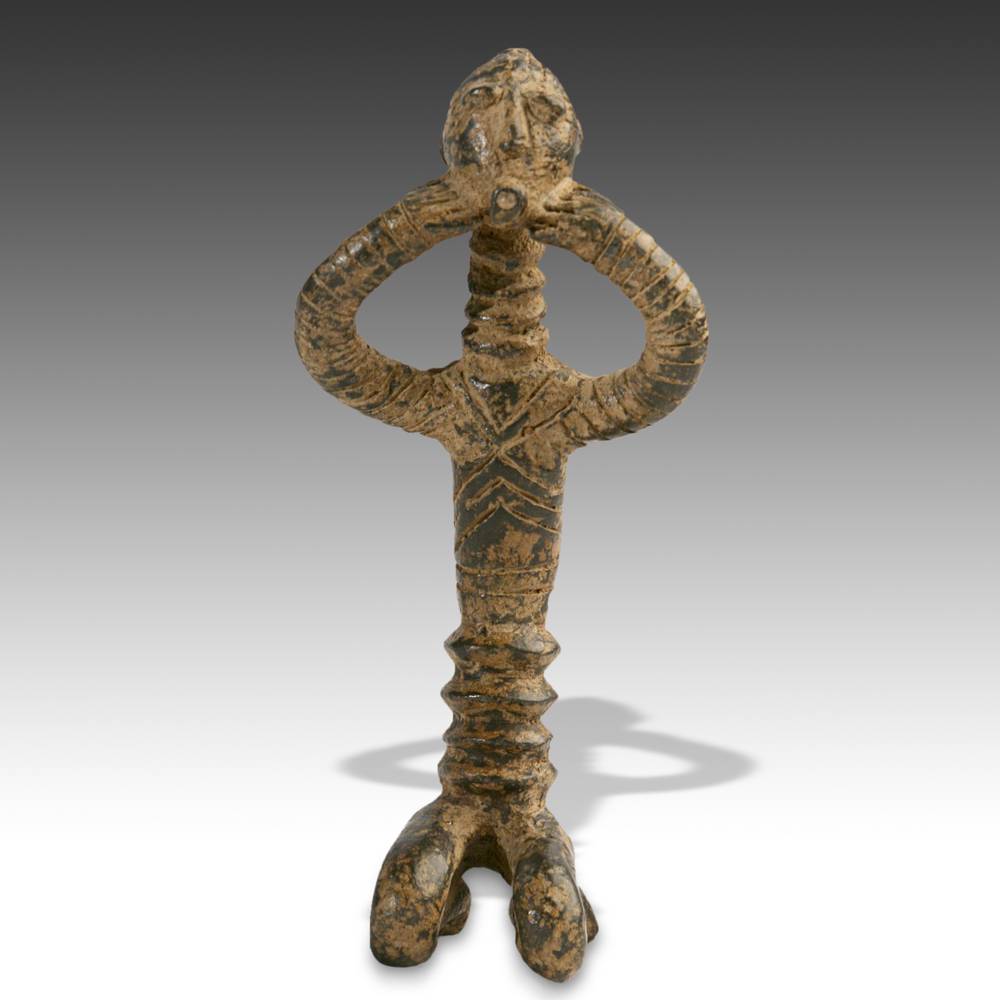 Senufo Bronze Kneeling Figure