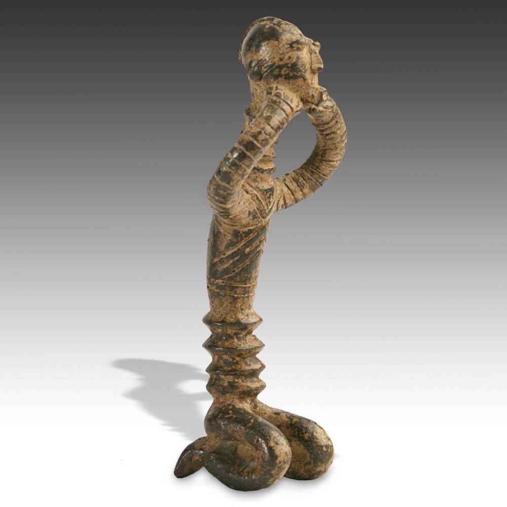 Senufo Bronze Kneeling Figure - Image 2