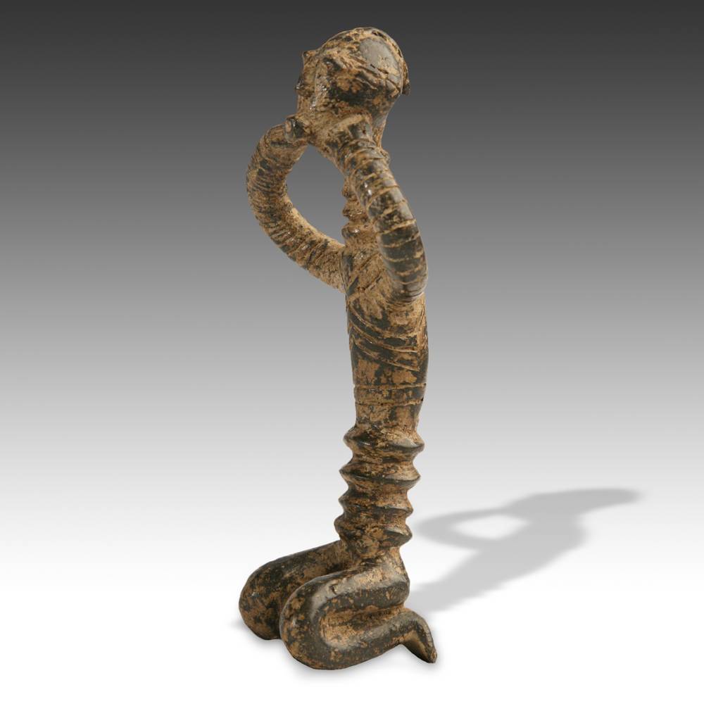 Senufo Bronze Kneeling Figure - Image 3