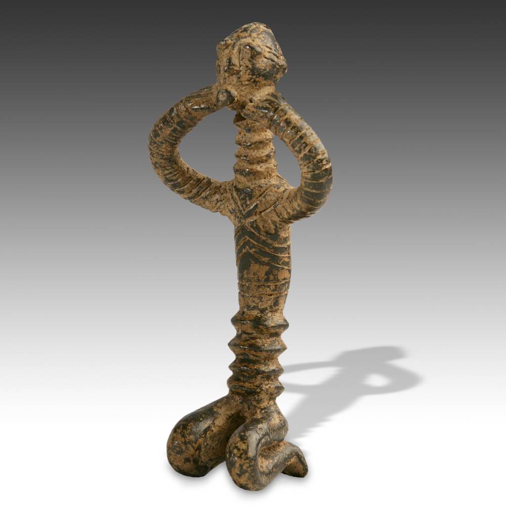 Senufo Bronze Kneeling Figure - Image 4