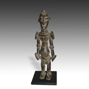 Dogon Bronze Standing Figure, Based