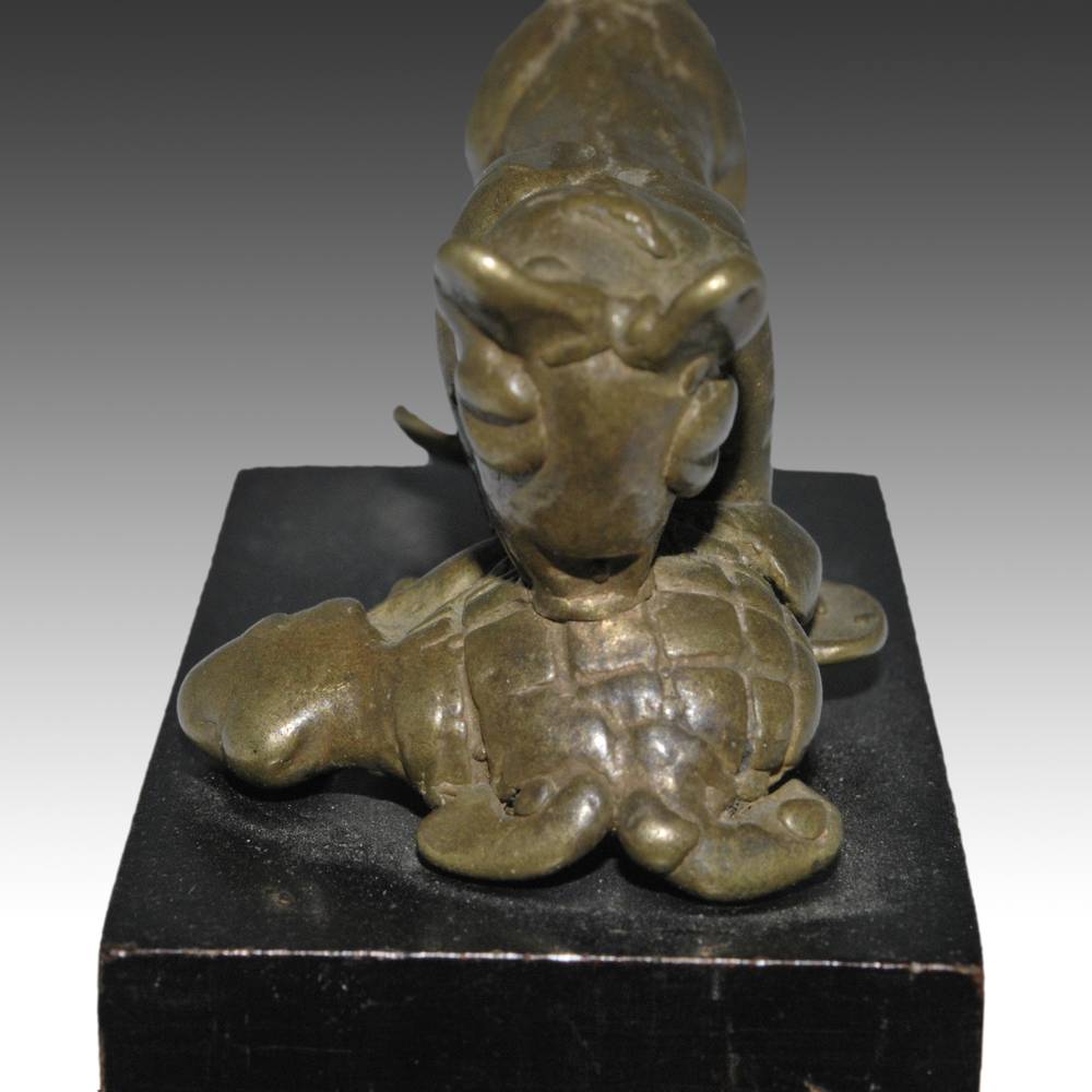 African Gold Weight with Feline & Turtle - Image 5