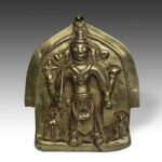 Indian Temple Fragment Depicting Lion with Crossed Paws, India