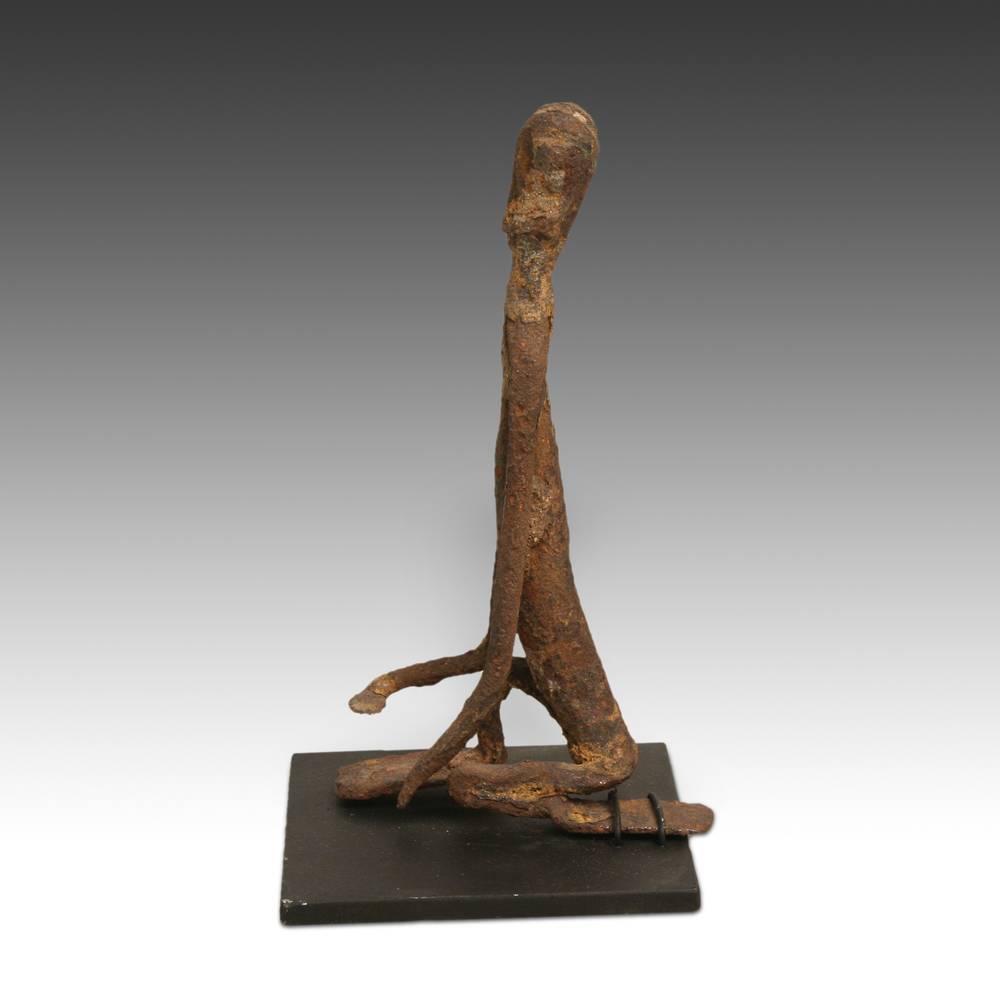 African Abstract Seated Figure - Image 4