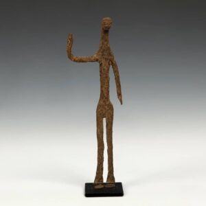 Dogon Forged Iron Standing Figure, Based