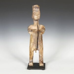 Fante Standing Figure with Arms Raised, Based