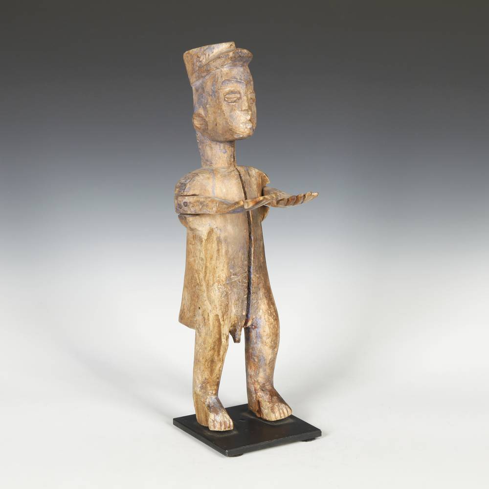 Fante Standing Figure with Arms Raised, Based - Image 2