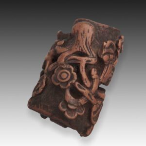 Chinese Toggle with Floral Motif