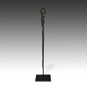 Dogon Hair Pin Depicting Frog, Based